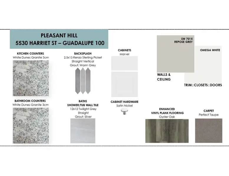 Sample of building materials used in homes in Pleasant Hill, Bryan (Image 3).