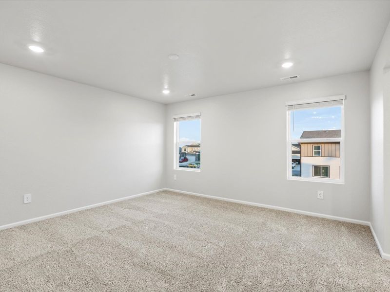 Spacious, unfurnished interior of a new home in Poudre Heights: The Lakes Collection, Windsor (Image 15). Spacious, unfurnished interior of a new home in Poudre Heights: The Lakes Collection, Windsor (Image 15).