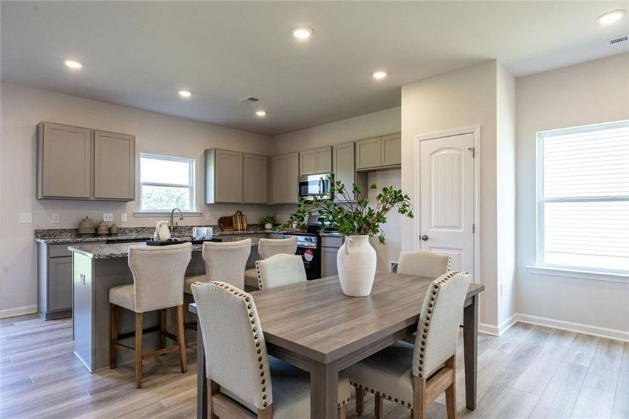 Furnished interior view inside a new home in The Andros, Dalton (Image 14).