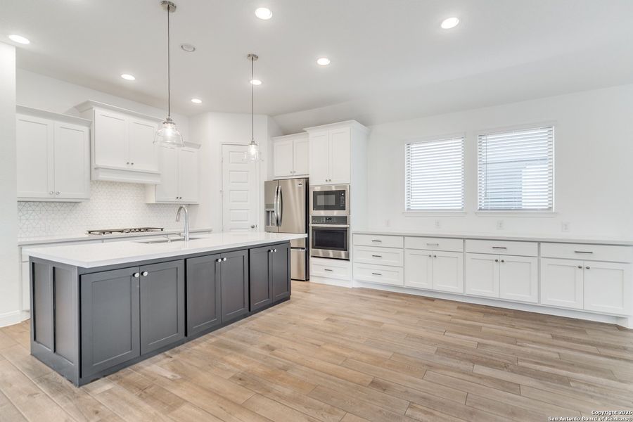 Furnished interior view inside a new home in , New Braunfels (Image 8).