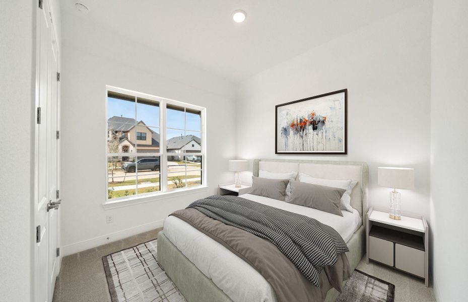 Virtually Staged Secondary Bedroom