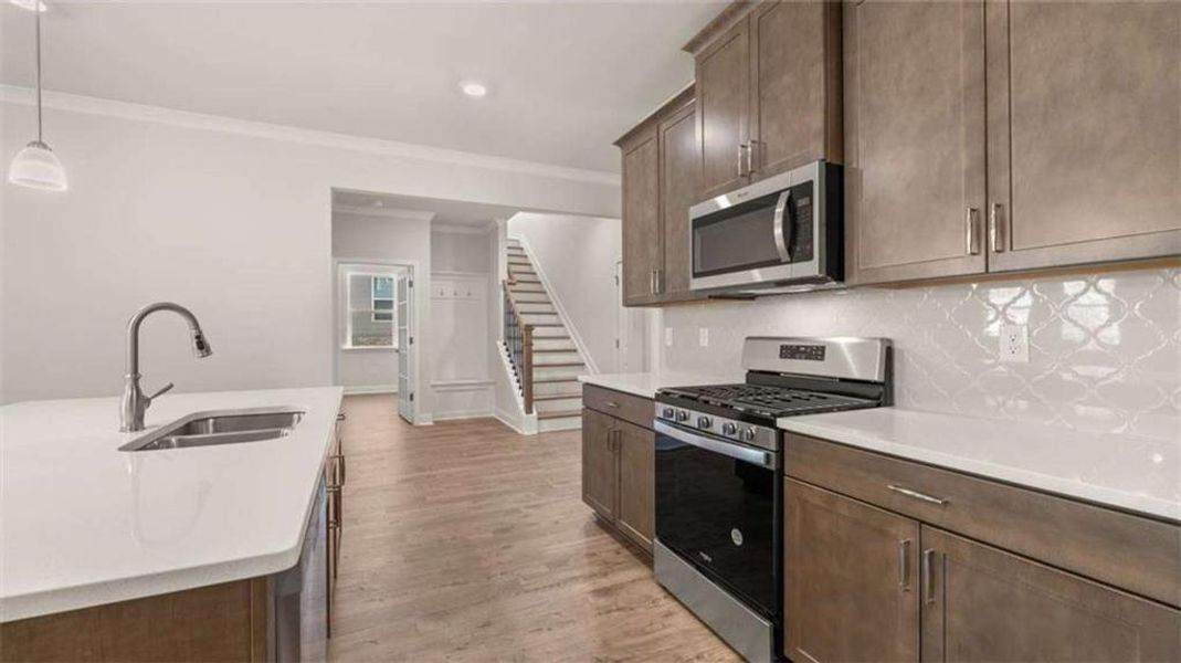 Furnished interior view inside a new home in Oak Ridge Meadows - Active Adult, Locust Grove (Image 8).
