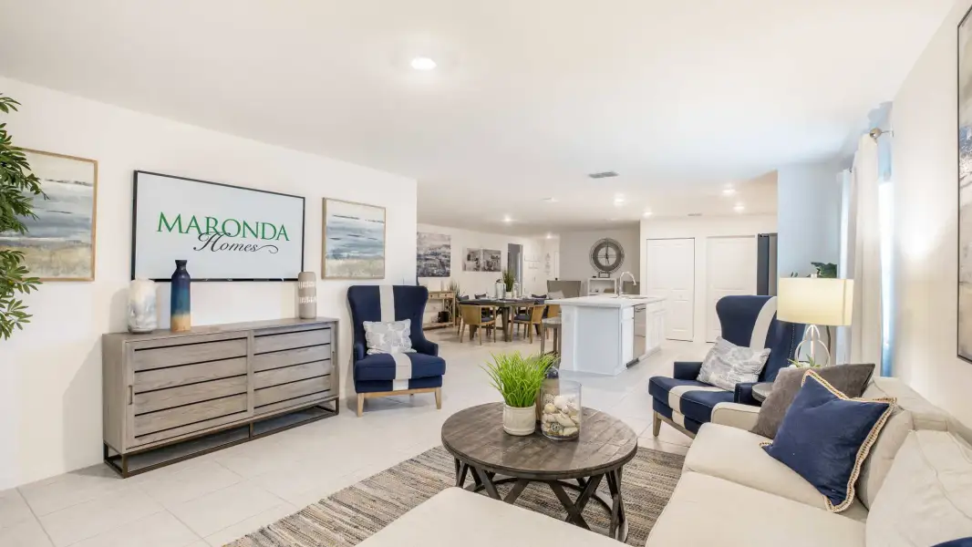 Representative furnished interior of a home built from the Marigold by Maronda Homes in North Port, North Port (Image 13).