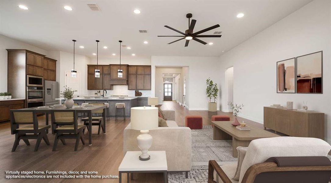 Furnished interior view inside a new home in Trinity Falls, McKinney (Image 11).