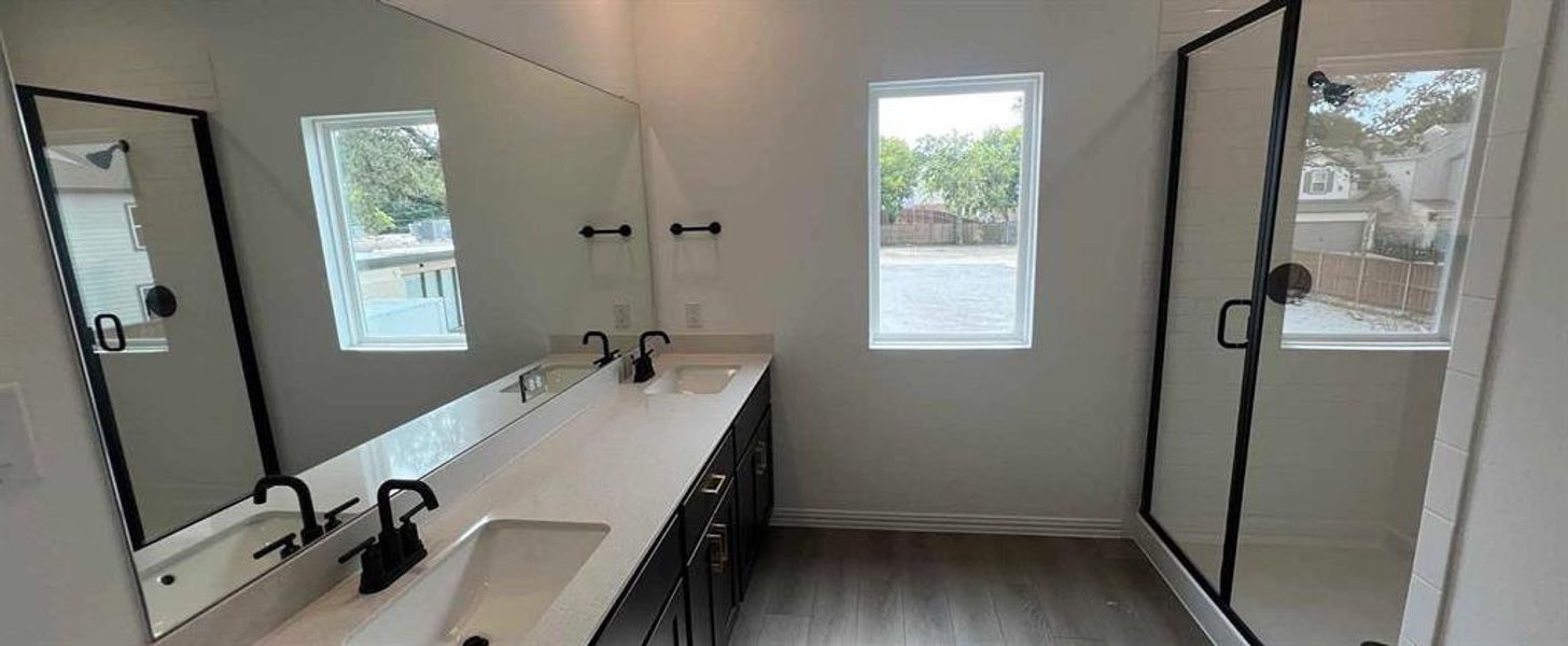 Primary Bathroom Construction Progress featuring the Oxford Collection Primary Bathroom Construction Progress featuring the Oxford Collection