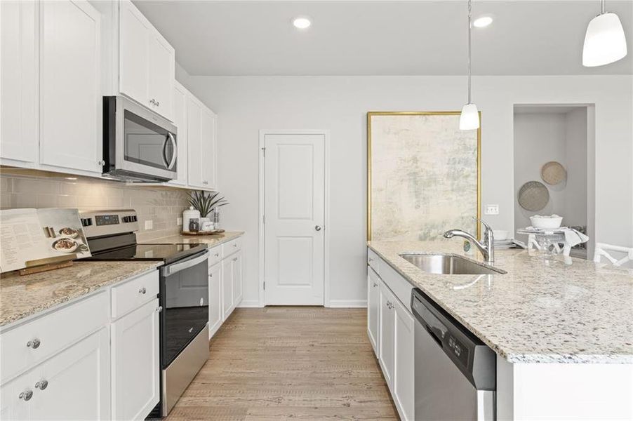 Furnished interior view inside a new home in Union Heights, Flowery Branch (Image 4).