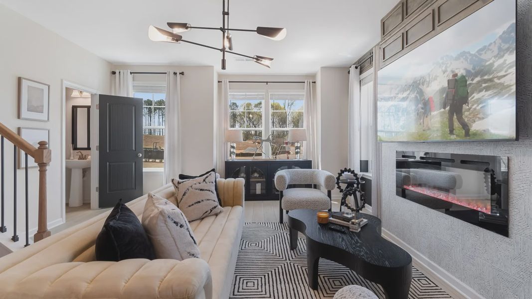 Furnished interior view inside a new home in Daybreak, Newnan (Image 17).