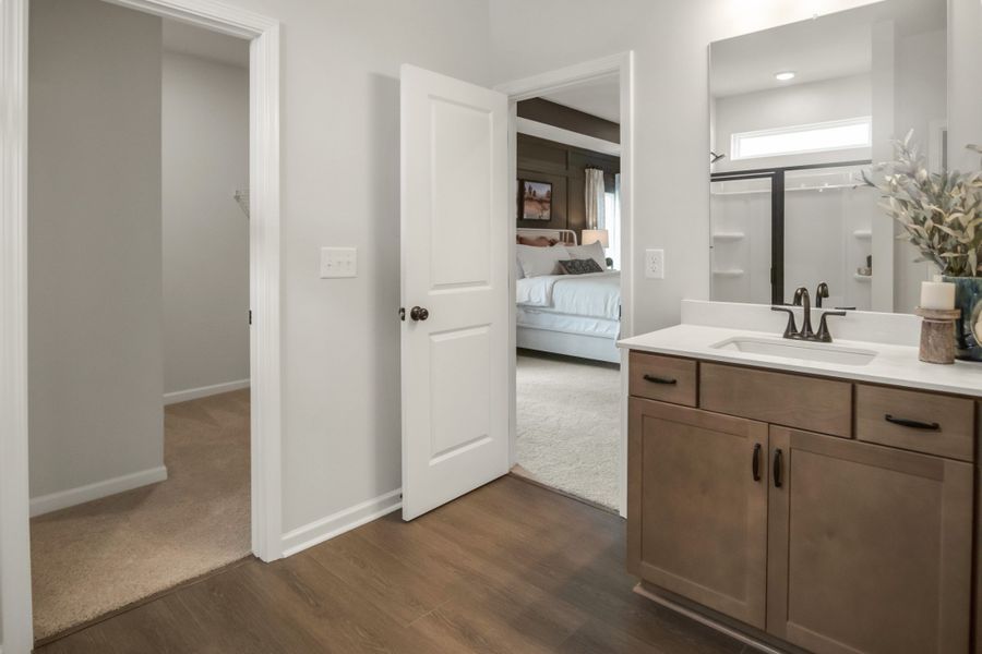 Furnished interior view inside a new home in The Oaks, Clarksville (Image 25).