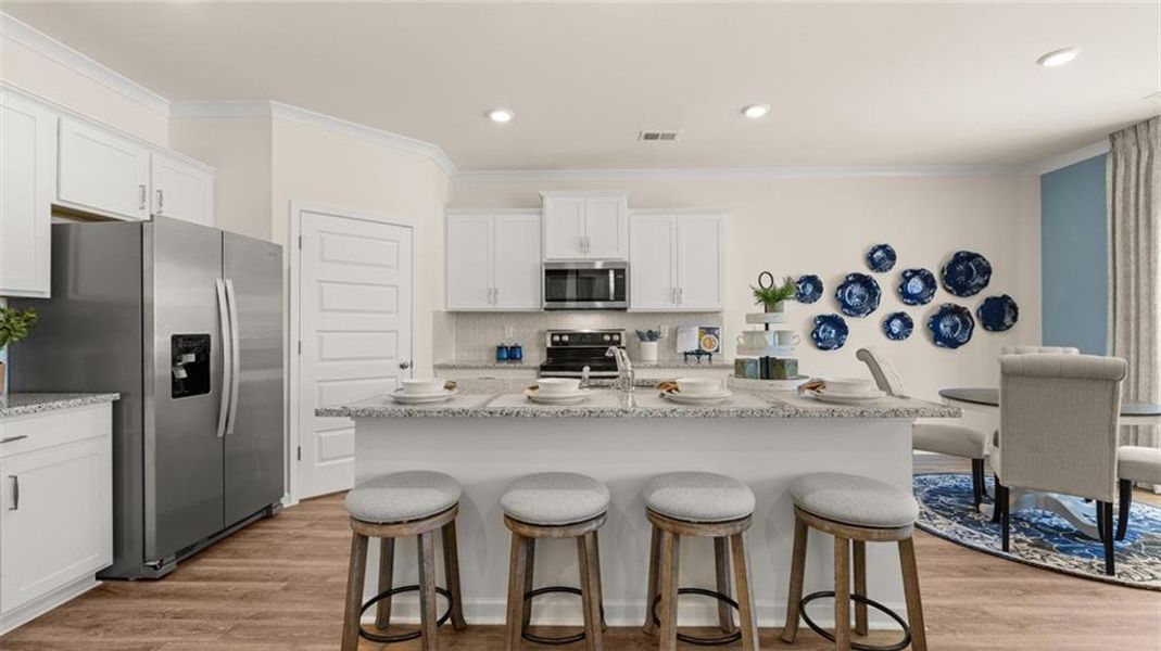 Furnished interior view inside a new home in Kingston Ranch at Lake Oconee, Buckhead (Image 10).