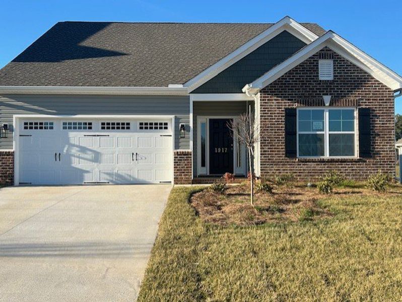Representative exterior photo of a completed home built from the Ellerbe by Keystone Homes NC in Council Creek, Graham, NC (Image 33). Representative exterior photo of a completed home built from the Ellerbe by Keystone Homes NC in Council Creek, Graham, NC (Image 33).