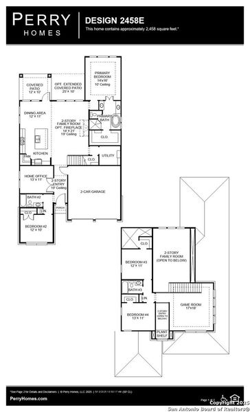 2D floor plan layout of this home in Esperanza 50', Boerne, TX (Image 2). 2D floor plan layout of this home in Esperanza 50', Boerne, TX (Image 2).