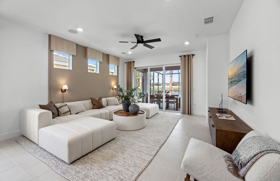 Gathering room with natural light