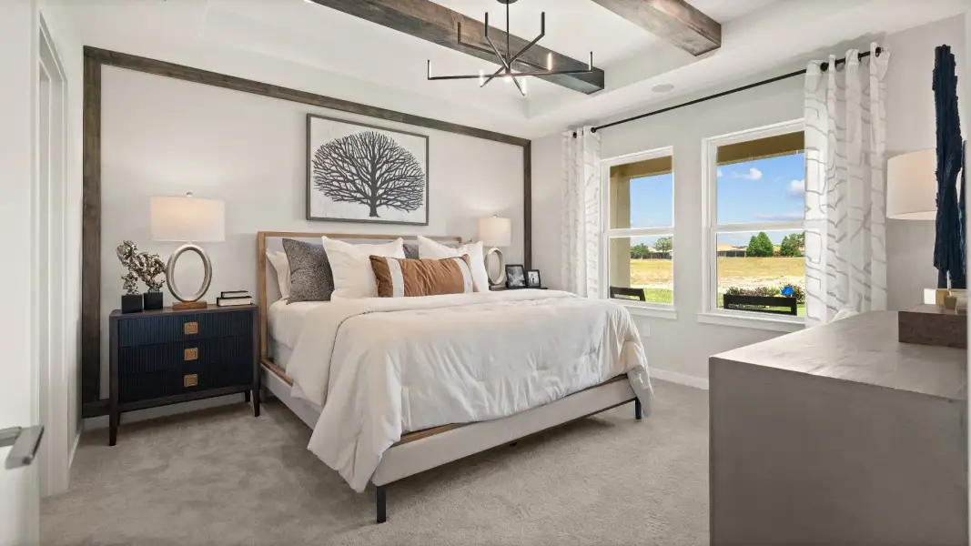 Contemporary Primary Suite with in this New Construction Home in Winter Haven Florida by DRB Homes in Willowbrook North Contemporary Primary Suite with in this New Construction Home in Winter Haven Florida by DRB Homes in Willowbrook North
