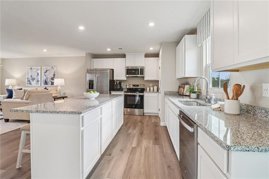Furnished interior view inside a new home in , Stone Mountain (Image 12).