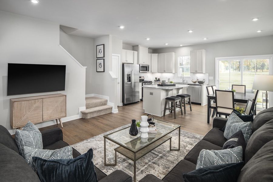 Furnished interior view inside a new home in , Summerville (Image 10). Furnished interior view inside a new home in , Summerville (Image 10).