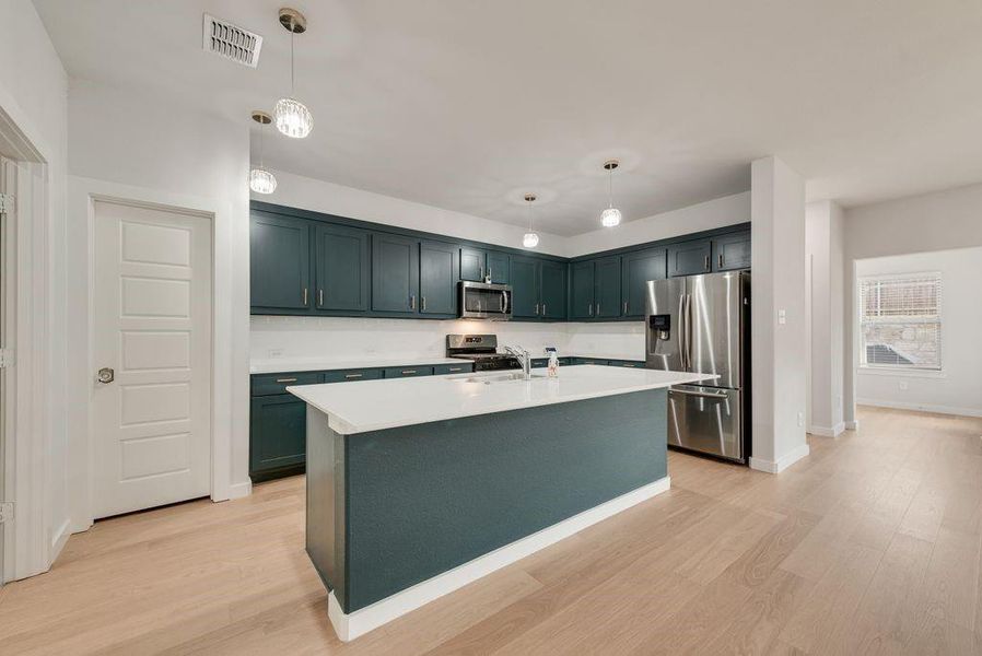 Furnished interior view inside a new home in Tesoro at Chisholm Trail Ranch, Crowley (Image 5).