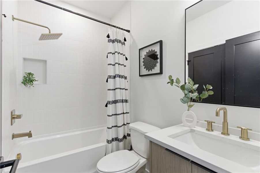Furnished interior view inside a new home in , Atlanta (Image 7). Furnished interior view inside a new home in , Atlanta (Image 7).