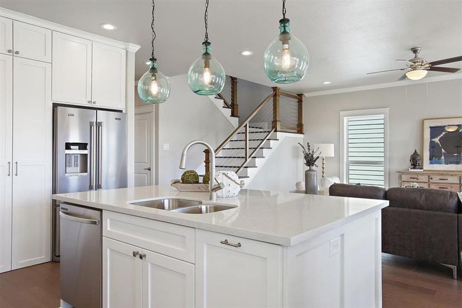 Furnished interior view inside a new home in , Galveston (Image 13).