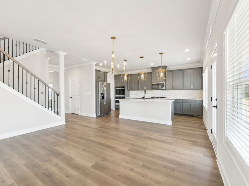 Furnished interior view inside a new home in River Pointe, Monroe (Image 4). Furnished interior view inside a new home in River Pointe, Monroe (Image 4).
