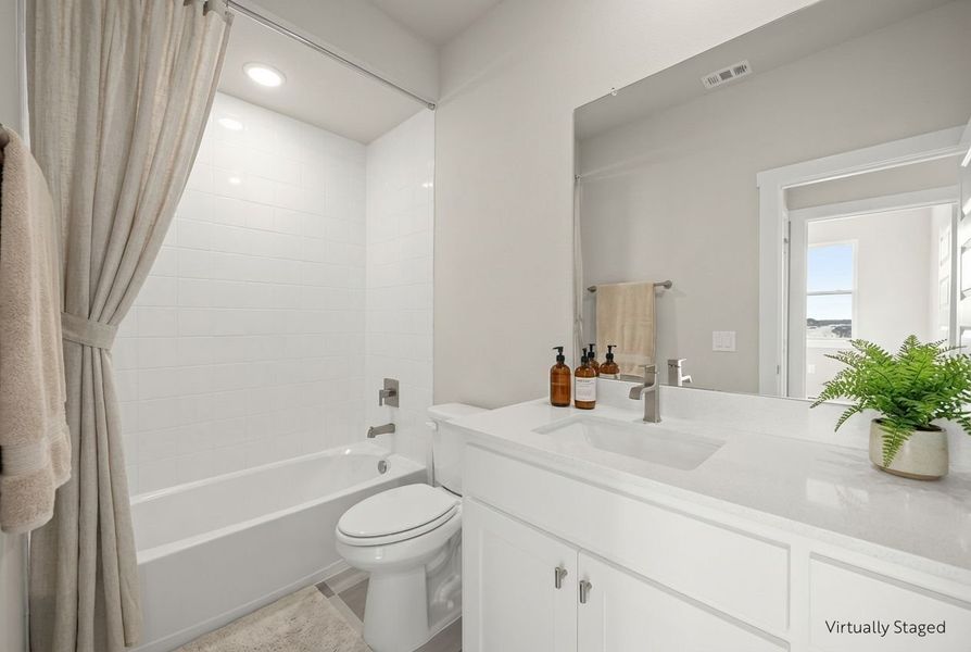 Furnished interior view inside a new home in Wildridge, Oak Point (Image 12).