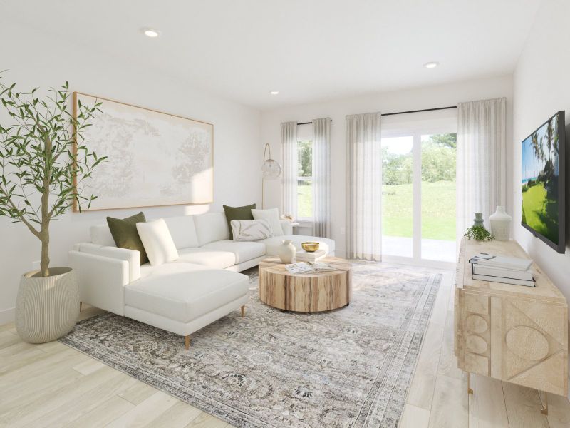 Furnished interior view inside a new home in Avery Farms - Ridge Series, Murfreesboro (Image 4).