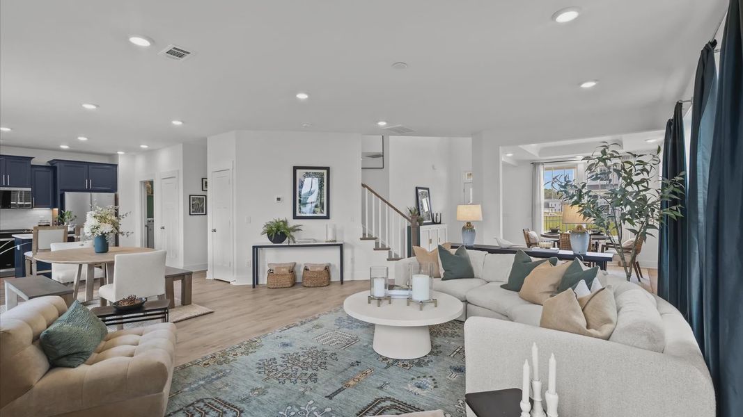 Family Room of The Cameron Design by DRB Homes