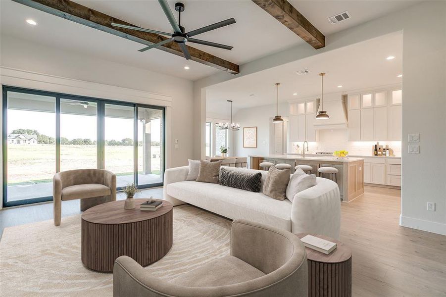 Furnished interior view inside a new home in Overton Oaks, Decatur (Image 6).