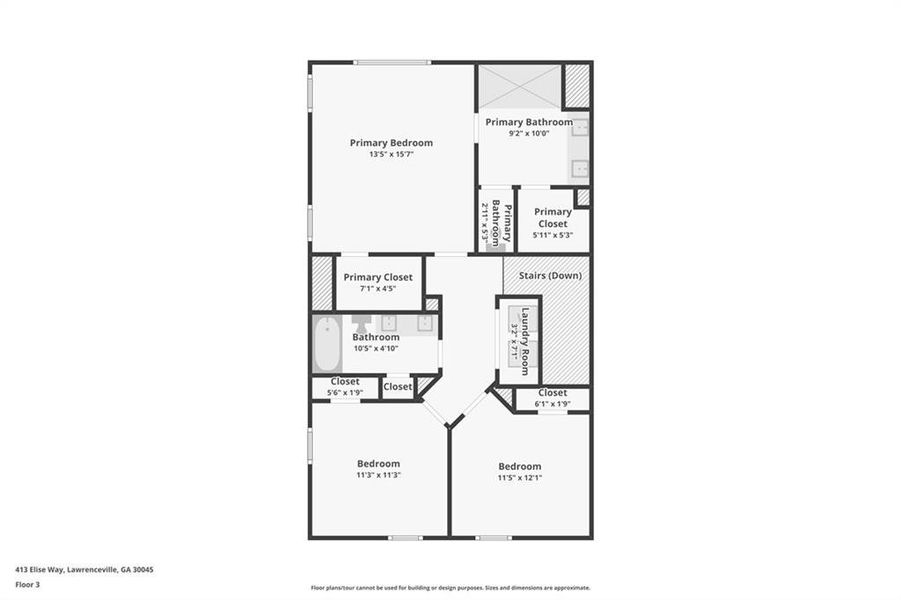 2D floor plan layout of this home in , Lawrenceville, GA (Image 6).