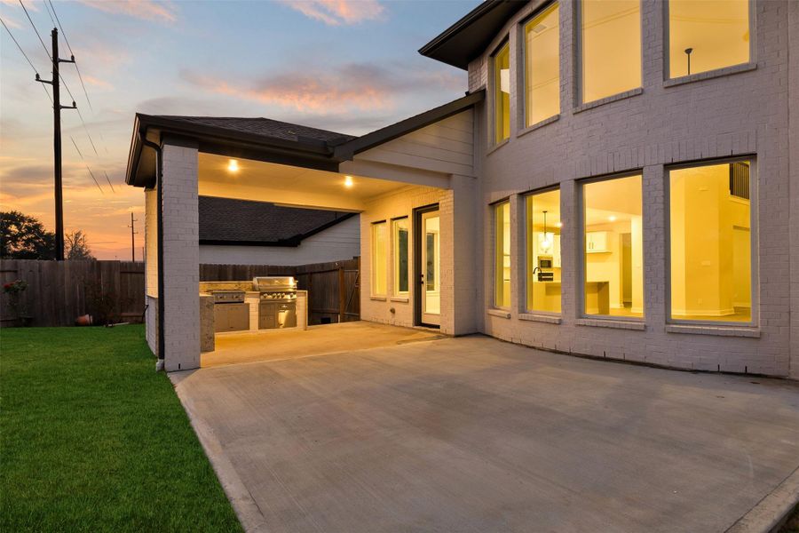 Exterior details and patio area of a home in , Richmond (Image 4). Exterior details and patio area of a home in , Richmond (Image 4).