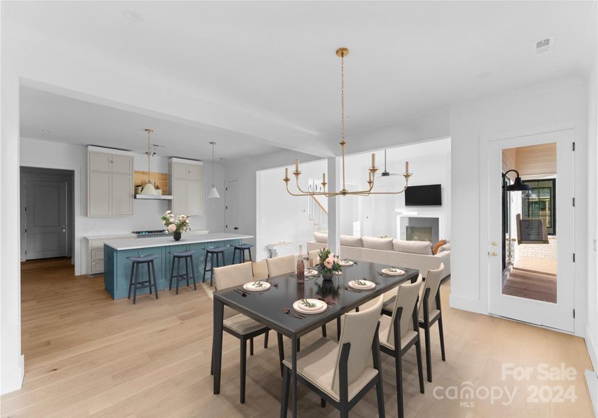 Kitchen & Dining Area - Virtually Staged