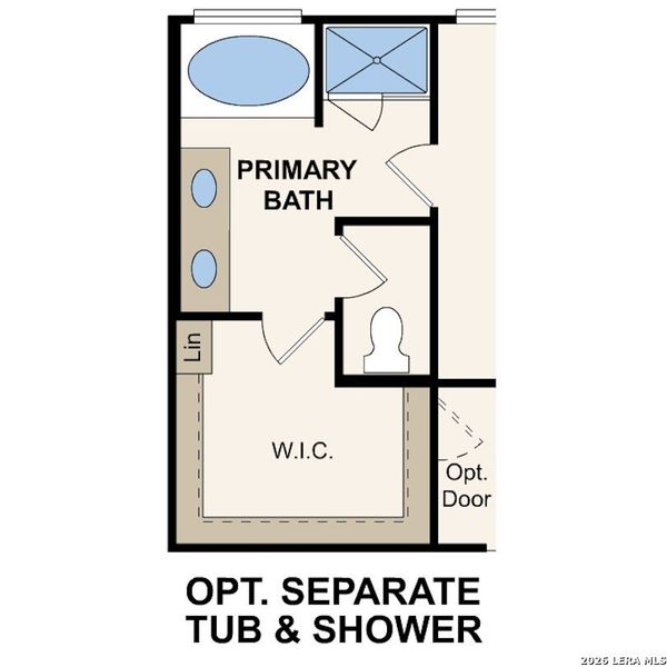 2D floor plan layout of this home in Cinco Lakes, San Antonio, TX (Image 3).