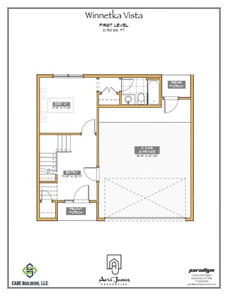 2D floor plan layout of this home in , Houston, TX (Image 2).