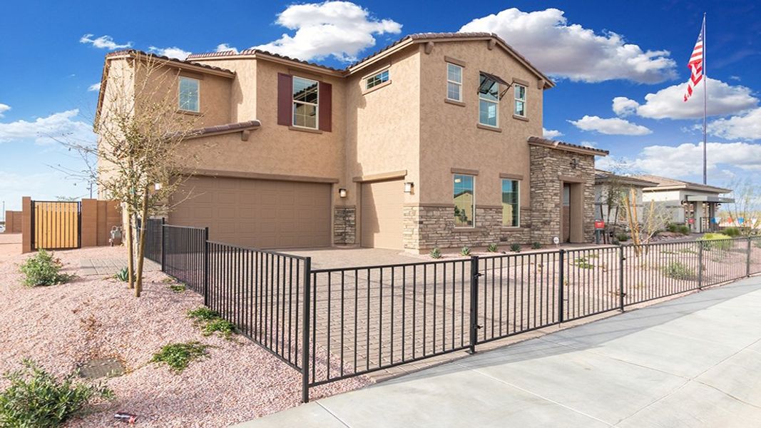 Representative exterior photo of a completed home built from the Revere by Taylor Morrison in Combs Ranch Landmark Collection, San Tan Valley, AZ (Image 21).