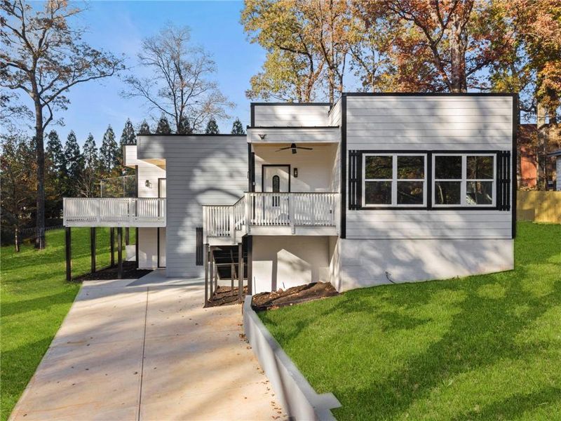 Exterior details and patio area of a home in , Atlanta (Image 23).