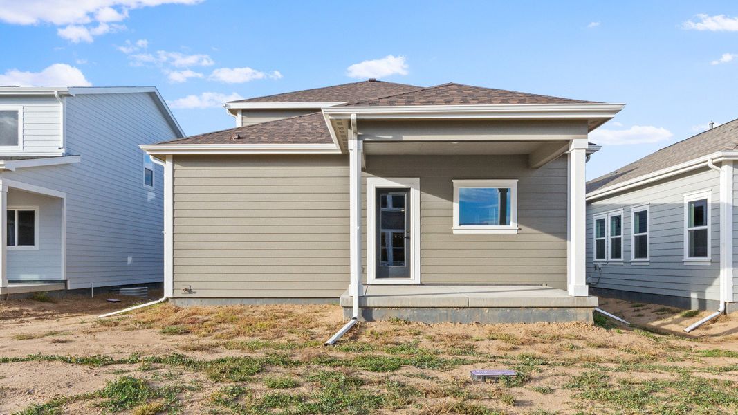 Exterior details and patio area of a home in Bloom, Fort Collins (Image 22).