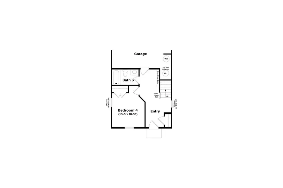 2D floor plan layout of this home in Barrett Pointe, Kennesaw, GA (Image 3). 2D floor plan layout of this home in Barrett Pointe, Kennesaw, GA (Image 3).