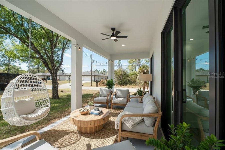 Exterior details and patio area of a home in , North Port (Image 2).