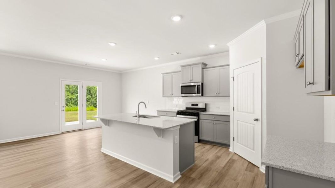 Furnished interior view inside a new home in Lost Creek, Dallas (Image 10).
