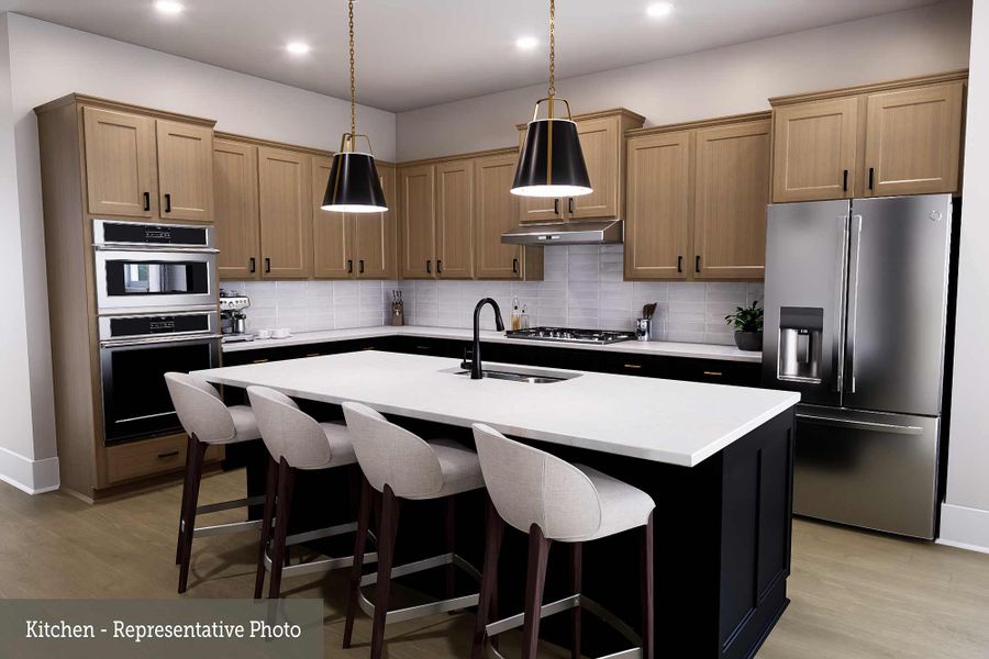 Furnished interior view inside a new home in Prairieland Village 40' Homesites, Cypress (Image 3).