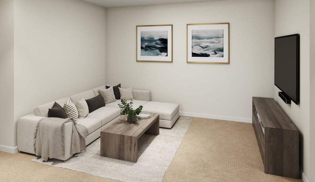 Furnished interior view inside a new home in Townes on Leesville, Durham (Image 7). Furnished interior view inside a new home in Townes on Leesville, Durham (Image 7).