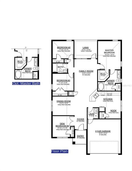 2D floor plan layout of this home in , Leesburg, FL (Image 4).