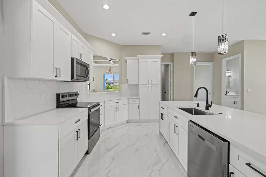 Furnished interior view inside a new home in , Port St. Lucie (Image 8).