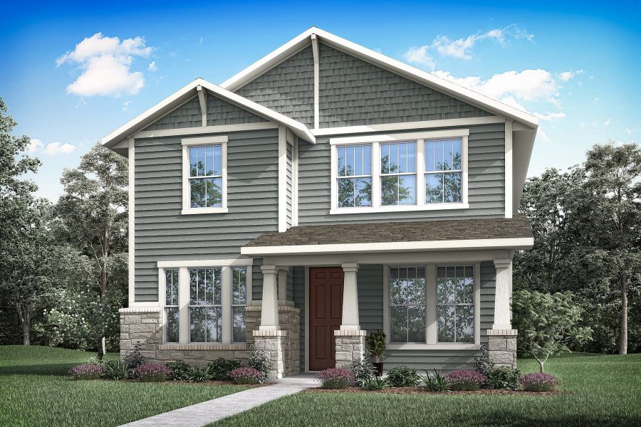 Representative exterior photo of a completed home built from the Landau by Tri Pointe Homes in Painted Tree, McKinney, TX (Image 5).