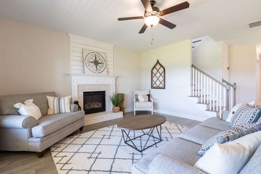 Furnished interior view inside a new home in Calgary Downs, Winder (Image 13). Furnished interior view inside a new home in Calgary Downs, Winder (Image 13).