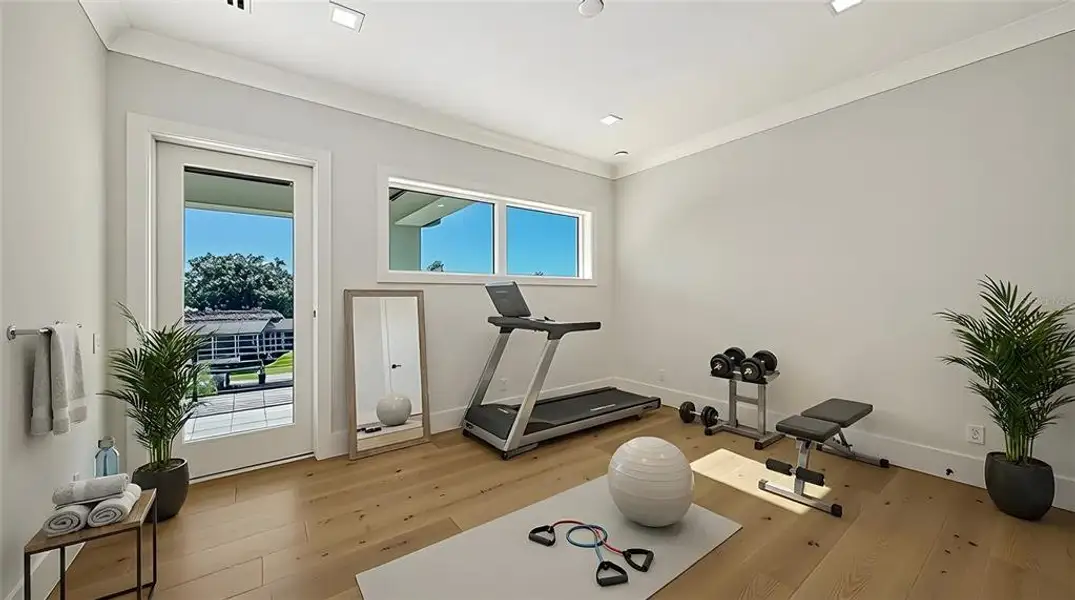 Furnished interior view inside a new home in , Sarasota (Image 42).