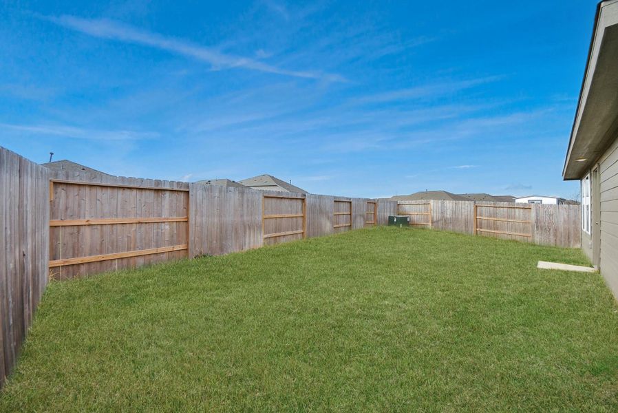 Exterior details and patio area of a home in , Katy (Image 3). Exterior details and patio area of a home in , Katy (Image 3).