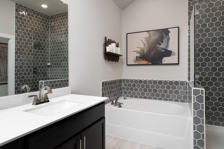 Representative furnished interior of a home built from the Emery by Tri Pointe Homes in The Meadows, Denton (Image 14). Representative furnished interior of a home built from the Emery by Tri Pointe Homes in The Meadows, Denton (Image 14).