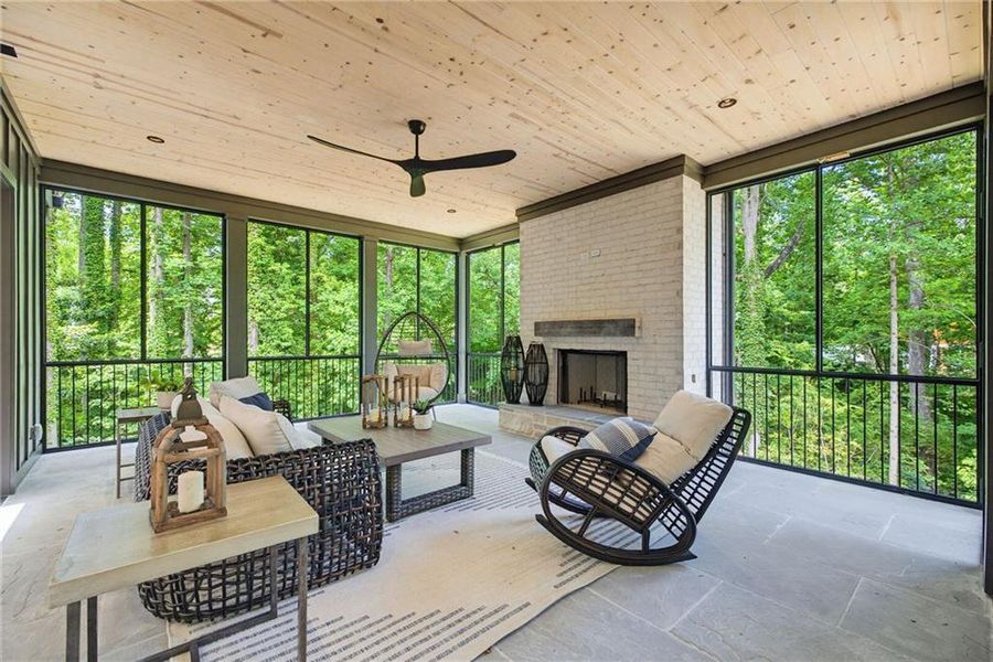 Exterior details and patio area of a home in , Atlanta (Image 25). Exterior details and patio area of a home in , Atlanta (Image 25).