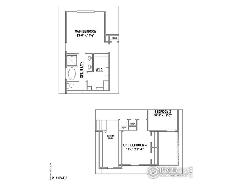 2D floor plan layout of this home in Barefoot Lakes, Firestone, CO (Image 3).