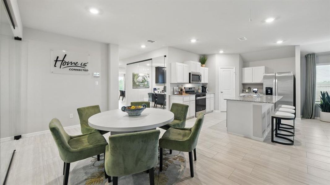 Furnished interior view inside a new home in The Hills at Reunion, Newark (Image 12).